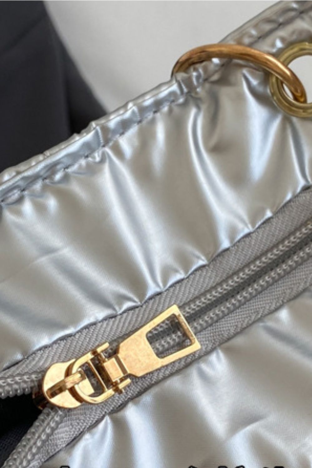 Bubble Texture Chain Handbag Trendsi