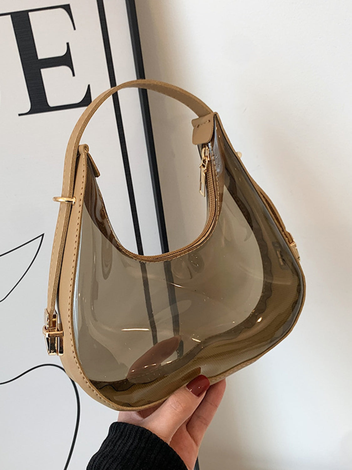 Leather PVC Shoulder Bag Trendsi