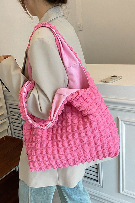 Zenana Puffy Shoulder Cloud Tote Bag Trendsi