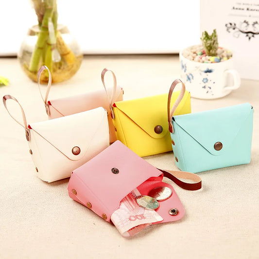 Korean Cute Candy Color Small Coin Pocket Key Case Creative Macarons Clutch Bag Mini Coin Wallet Purses-0