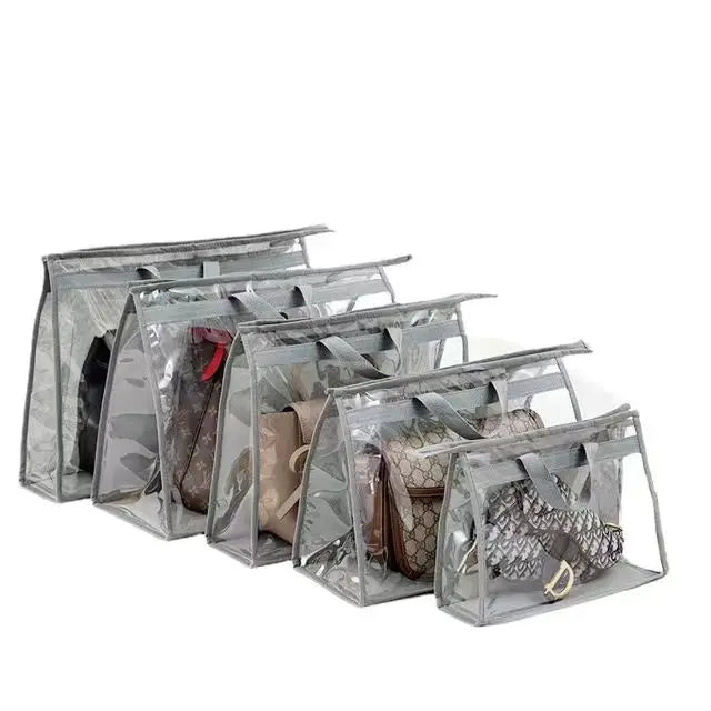 Yapears Muti-size Organizer Foldable Dustproof Closet Bags Pouch Transparent Handbag Hanging Organizer Storage Bag-6