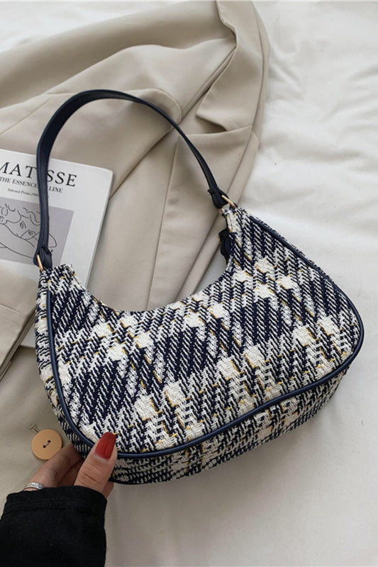 Plaid Fixed Strap Shoulder Bag Trendsi