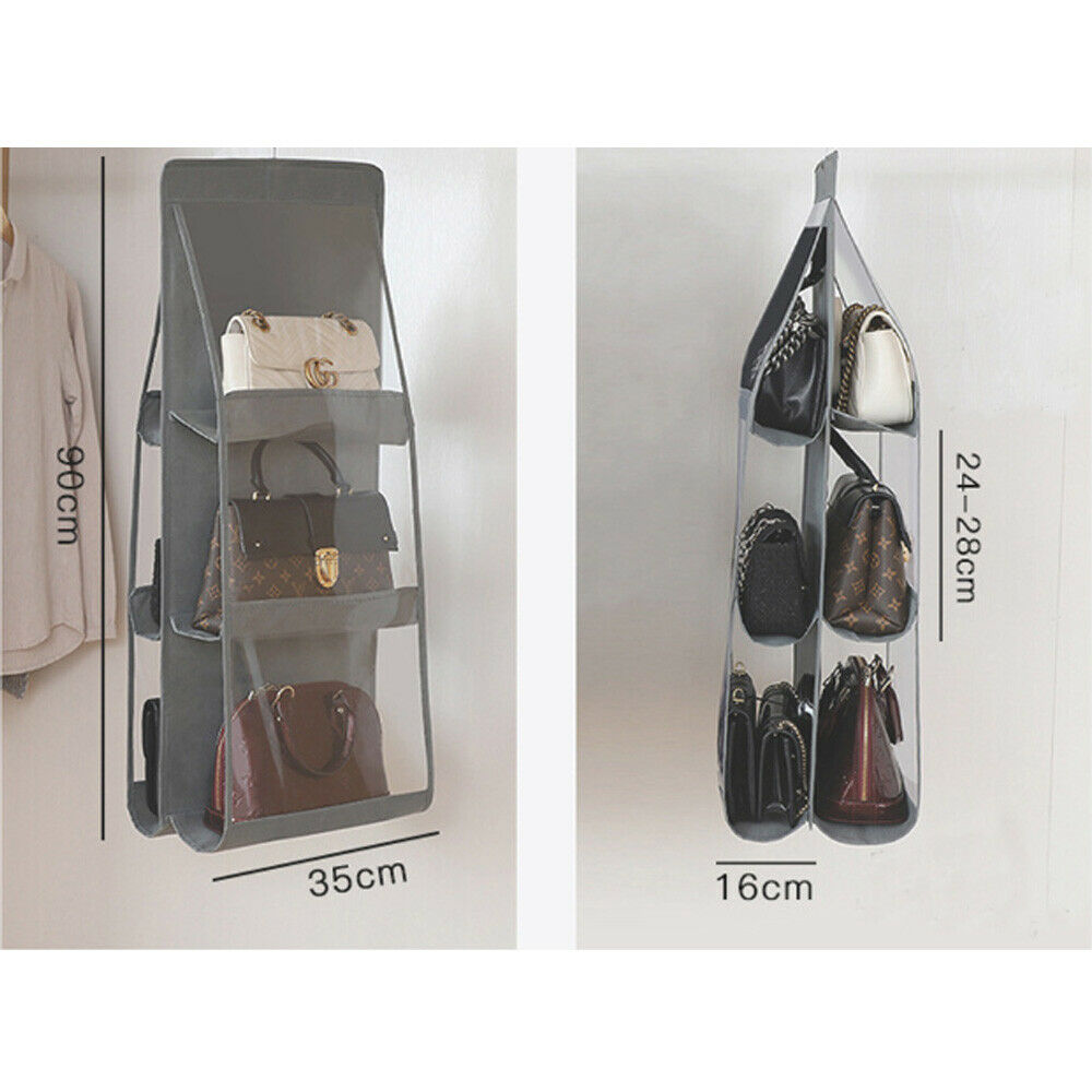 MODULYSS Hanging Purse Handbag Organizer Clear Hanging Shelf Bag Collection  Storage Holder Purse Bag at Rs 80/piece | ऑर्गनाइजर बैग in Surat | ID:  2853161013797